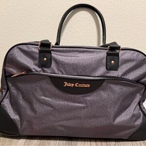 Juicy Couture Libra 22” Heather Grey Rolling Duffel Bag